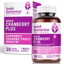 Bold Cranberry Plus – 36 mg PACs – %100 ► PAC- Urinary Tract UTI Support- Cranberry Pills for Women & Men- with Non-GMO Vitamin C – 30 Vegan Capsules - 100% 00000 PAC- Urinary Tract UTI Support- Cranberry Pills for Women & Men- with Non-GMO Vitamin C - 30 Vegan Capsules