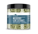 Earthborn Elements White Mulberry Leaf Extract 200 Capsules, Pure & Undiled, No Wordss