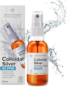 Premium Colloidal Silver Spray 40 PPM 1 fl oz ● 100% Natural ● Ebook Inc. ● Ανώτερη Συγκέντρωση, Μικρότερα Σωματίδια = Καλύτερα Αποτελέσματα ● Πιστοποιημένο από 3 Ανεξάρτητα Εργαστήρια ● Είμαστε Ειδικοί.