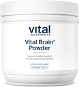 Vital Nutrients Vital Brain Toz | Phosphatidylserine, Acetyl-L-Carnitine Brain Supplement | Nootropic | Sağlıklı Bilişsel Fonksiyonl, Memory, Learning* | Gluten, Dairy, Soy Free | Unflavored | 150g