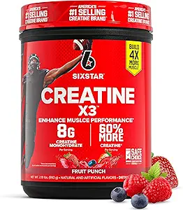 Six Star Tinatine Monohidrat Toz, X3 (ICY Snow Cone) - Kas Building & Performans için Zayıflamış Kreatif Toz Monohidrat Tamam - Erkekler ve Kadınlar için Post Workout Supplement - 30 Hizmet