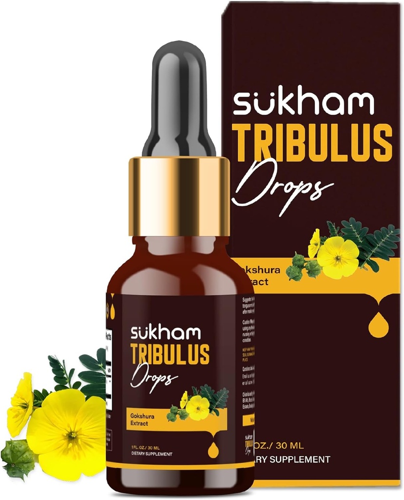Tribulus Terrestris Liquid Drops TTT-120ulus Trib Ekstraksiyon | 3. Parti Lab Test Edildi | Kurtarma ve Performans için 1 FL.OZ (40 Hizmetler) Saponins & Flavonoids ile, Alkol-Free Liquid Temp