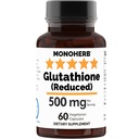 Glutathione 500 mg - 60 Veg Capsules | 250 mg per Capsule - 2 Capsules: 500 mg - 30 Hizmet