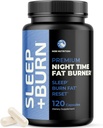 Gece Saati Fat Burner, Uyurken Kırılır | Belly Fat Burner, Carb Blocker ve Kilo Kayıp Destek Supplements | Lose Kilo, Support Metabolism ve Fall Asleep | 120 Nighttime Diyet Pills