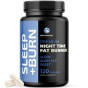 Gece Saati Fat Burner, Uyurken Kırılır | Belly Fat Burner, Carb Blocker ve Kilo Kayıp Destek Supplements | Lose Kilo, Support Metabolism ve Fall Asleep | 120 Nighttime Diyet Pills