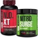 Jacked Factory Pre Workout Stack - N.O XT Nitric Hoffman & NITROSURGE High Energy Pre Workout Fuel
