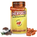 iSatori Energyze Brain & Focus χάπια καφεΐνης - γρήγορη δράση όλα τα χάπια ενέργειας ημέρας, Booster εγκεφάλου, ενέργεια και συμπλήρωμα εστίασης, Caffeine απελευθέρωσης χρόνου σημαίνει όχι Jitters, όχι Crash (60 δισκία)