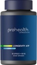 ProHealth Longevity ATP - 400 mg X 90 Hizmet, PeakATP Hücreleri Enerji, Kas Güçlü ve Bilişsel Fonksiyonlar, Kalp Sağlığı ve Metabolik Verimliliği Destekler