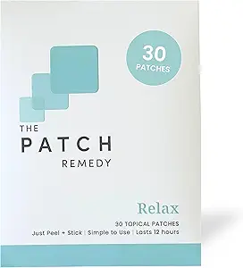 Patch Remedy Relax Patch | L-Theanine, Lemon Balm, Valerian, Ashwagandha, Passionflower | 30 Patches