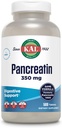 KAL Pancreatin 350 mg, Kadınlar ve Erkekler için Digestive Enzymes, Pancreatic Enzymes for Digestive Health Support, Gluten Free, Non-GMO, Rapid Disintegration, 60-Day Garanti, 500 Hizmet, 500 Tablet