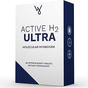 Aktif H2 Ultra Hidrojen Su Tableti - Sağlık'ı optimize edin, Immunity'yi destekleyin ve Moleküler Hidrojen'in Faydaları (1 Şişe, 60 Tablet)