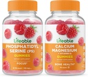 Lifeable Phosphatidylserine (PS) + Magnezyum, Gummies Sche - Great Tasting, Vitamin Supplement, Gluten Free, GMO Free, Chewable Gummy
