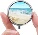 Mini Pill Box, Small Pill Box, Portable Pill Box, Cute Pill Organizer for Vitamins, Drugs, Fish Oil and Supplements (Whelk)