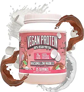 Büyük Supplements Vegan Protein Tozu - Marshmallow Çılgınlığı - Üstün Bitki Tabanlı Protein Toz, 20g Proteinler, Gluten Free