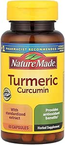 Turmeric 500 mg Capsules, Antioksi Destek için 60 Kont