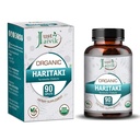 Just Jaivik Organik Haritaki (Terminalia Chebula) - 750 mg (90 Tablet) | Detoxification & Rejuvenation for Vata