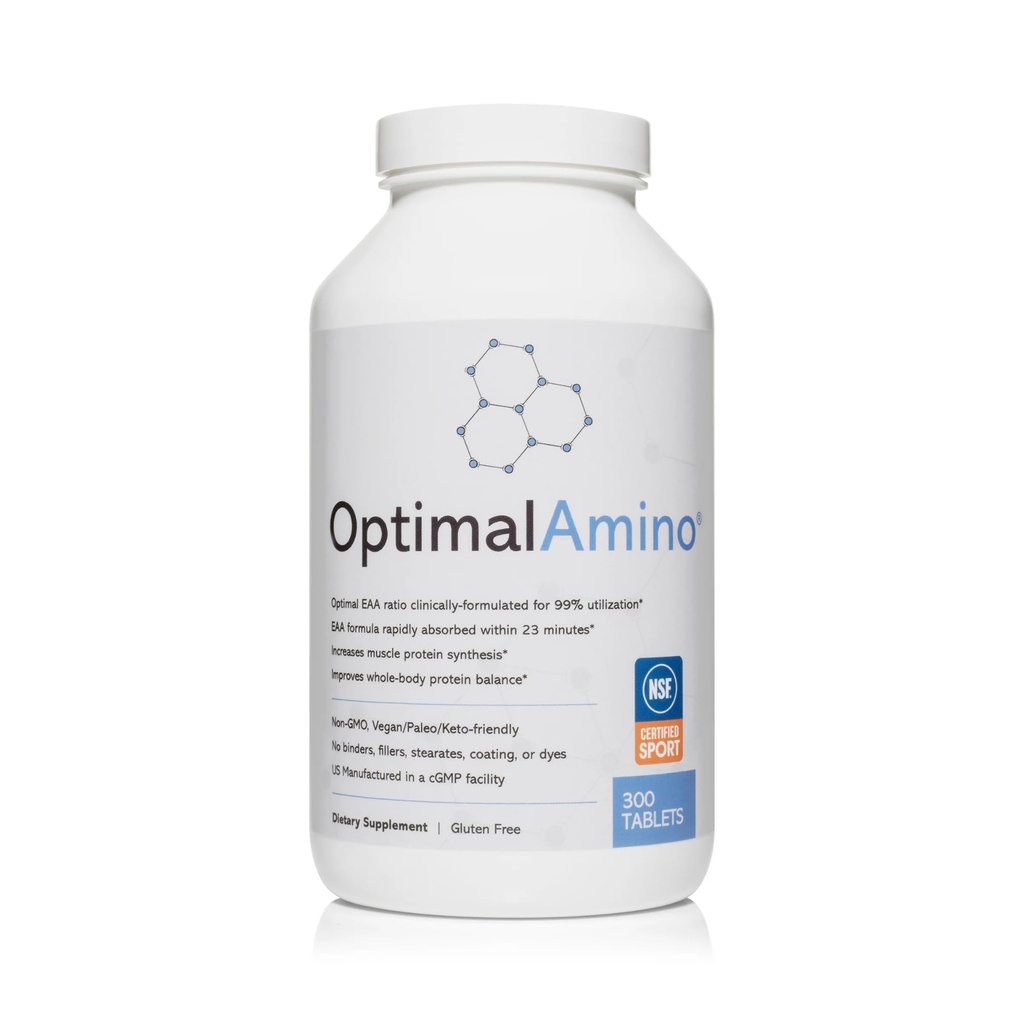 OptimalAmino Tabletleri (300 Kont) |% 99 Utilized Essential replica (EAA) Tamam, Muscle Recovery, BCAA Protein Pre/Post Workout | NSF Sport® sertifikalı