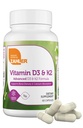 Zahler Vitamin D3 & K2 Advanced D3 & K2 Formula Supports Bone Density & Calcium Absorption, 60 Capsules.