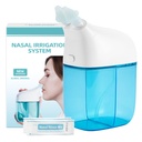 Nasal Irrigation System with 30 Saline Packets, Sinus Rinse Machine, Nose Sinus Clean Machine with Water Tank & Waste Collection Tank - Blue Blue