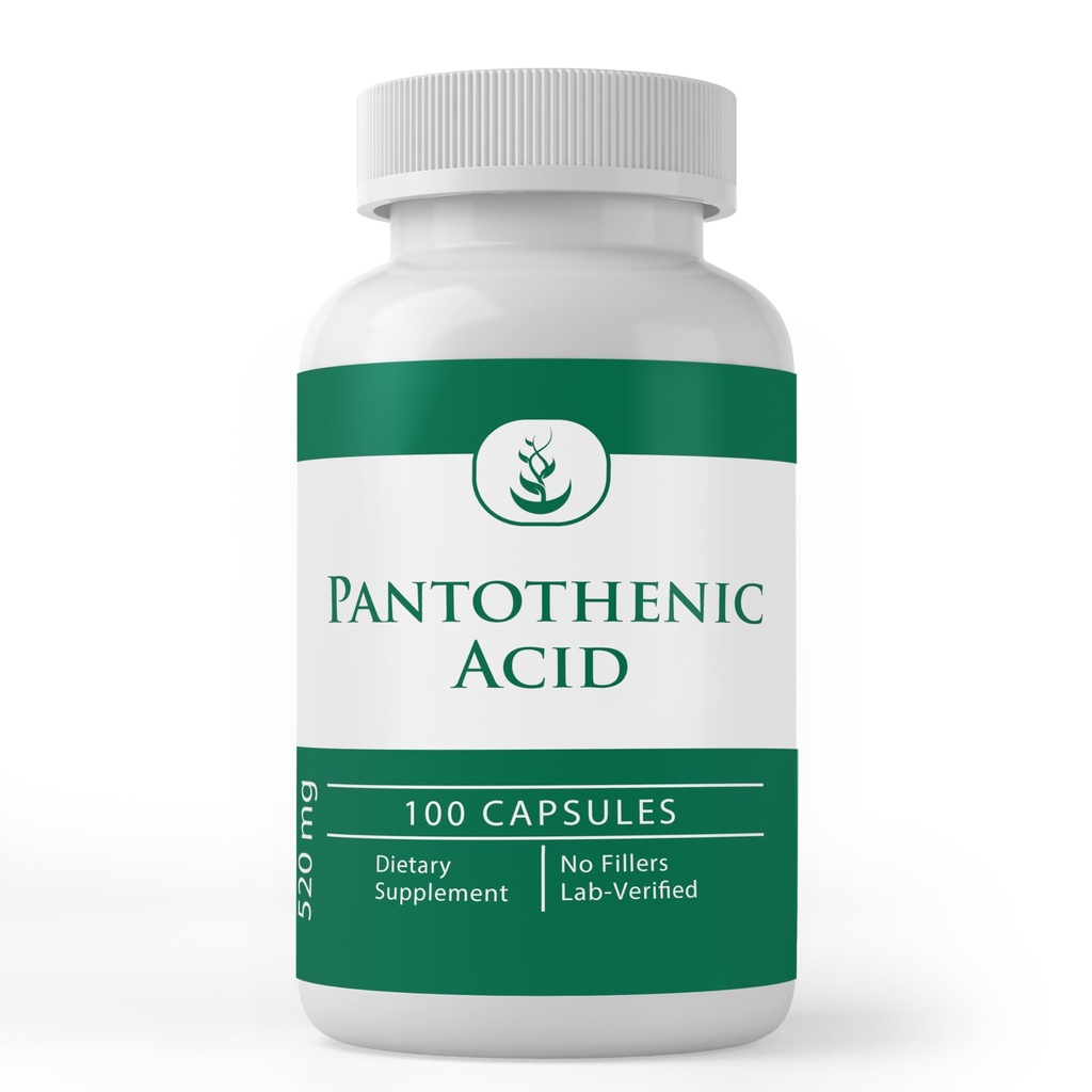 PURE ORIGINAL INGREDIENTS Pantothenic Acid (100 Capsules) Pure, B5,dis Supplement
