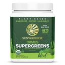 Organik Greens Toz Superfood Kompleksi | Organik Super Greens Toz Probiyotiks Moringa Leaf & Electrolyte Minerals | Vegan Non-GMO No Ek Olmayan Şeker (Mint, 45 Hizmet)