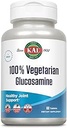 KAL% 100 Vegetarian Glucosamine 1000 mg, Vegan Glucosamine HCl ile Ortak Sağlık Supplement, Shellfish olmadan Yapılan Konfor ve Hareketliliğe Ortak Destek, 60 Günlük Garanti, 60 Hizmet, 60 Tablet, 60 Tablet