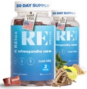Ashwagandha & Vitamin D Gummies | Diyet Supplements | KSM 66 Ashwagandha for Stress Support 300mg | L-Theanine Lemon Balm | Natural Herbal Non-GMO Sugar Free Gluten & Gelatin Free | 2 Pack