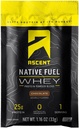 Ascent Yerli Yakıt Whey Protein Tozu - Çikolata - 15 Tek Hizmet Paketleri