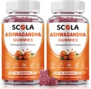 Ashwagandha Gummies, ήρεμοι Gummies με εκχύλισμα ρίζας Ashwagandha Βιταμίνη D ψευδάργυρος, συμπλήρωμα Ashwagandha για ισορροπία στρες ύπνου, Vegan, μη-GMO, χωρίς γλουτένη, 120 κόμης