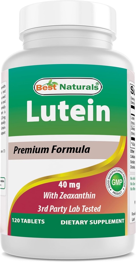 Best Naturals Lutein 40 mg με Zeaxanthin- 120 δισκία