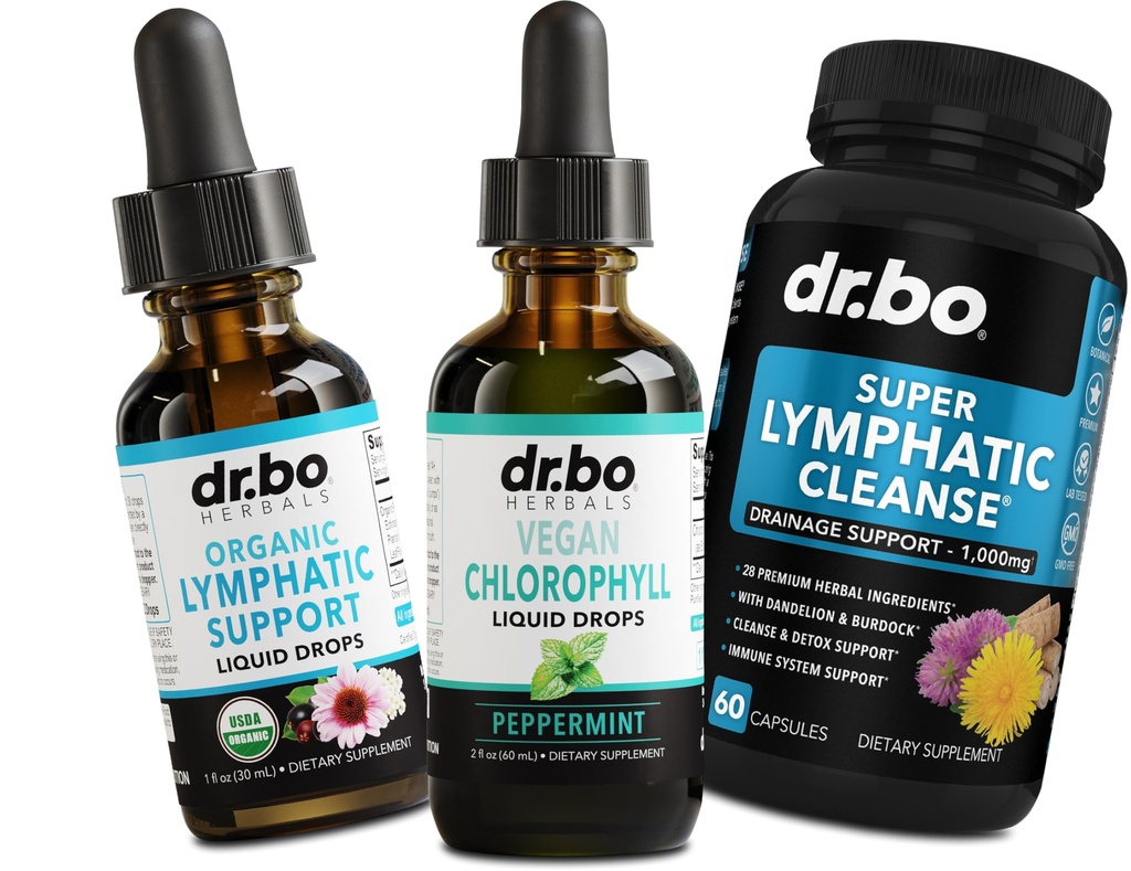 Chlorophyll Liquid Drops Body Detox & Lymphatiage Pills - Vegan Klorophyll Odor Cleanse Supplement Internal Deodorant - Organik Lympha Support Sıvı Drops Lymph Node