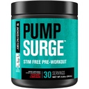 Jacked Factory Pumpsurge Caffeine Free Pre Workout for Men & Women - Nootropic Branson & Stim Free Pre Workout - Intense Pumps, Advancedd Focus - 30 Hizmet, Cherry Limeade