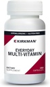 Kirkman - Everyday Multivitamin - 180 κάψουλες - Ευρυζώνιο Βιταμίνη & Ορυκτό - Υποστηρίζει την παραγωγικότητα - Hypoallergenic