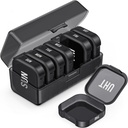 PULIV Günlük Pill Organizer 7 Büyük Ayrı Karşılaştırmalar, Portre Pill Box 7 Gün Pocket, Arthritis-Friendly Drug Organizer ile Büyük Vitaminler İçin Çift Koruma, Balık Yağları (Black)