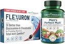 Düşük Ürünler G - Erkeklerin Mükemmel Çok + Flexuron Ortak Formula Erkeklerin Çok Destekleri Sağlıklı Yaşam, Enerji + Daha Fazla - Flexuron - 3X Glucosamine & Chondroitin - 30 Gün Supply