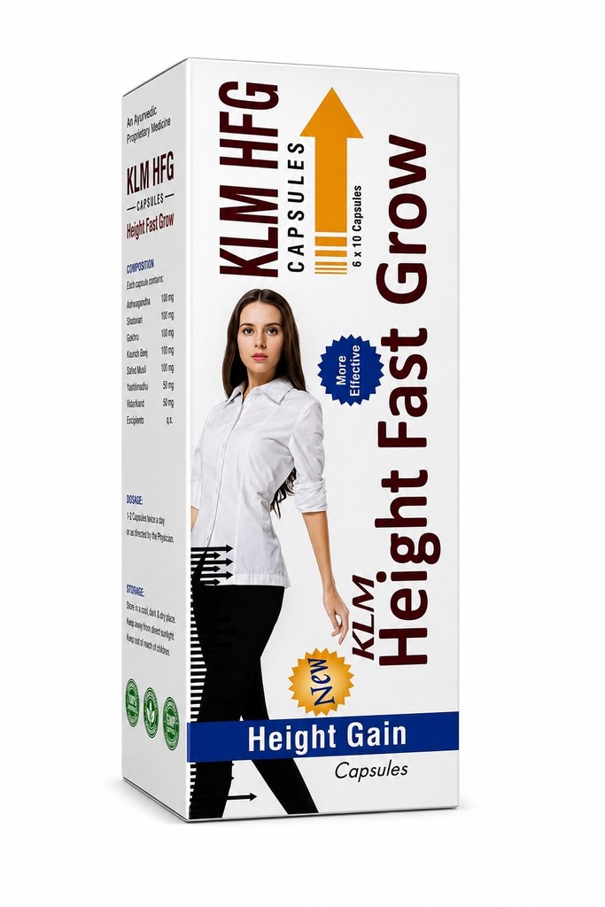 Height Fast Grow Capsules 60 Capsules Pack ! Naturally height increase