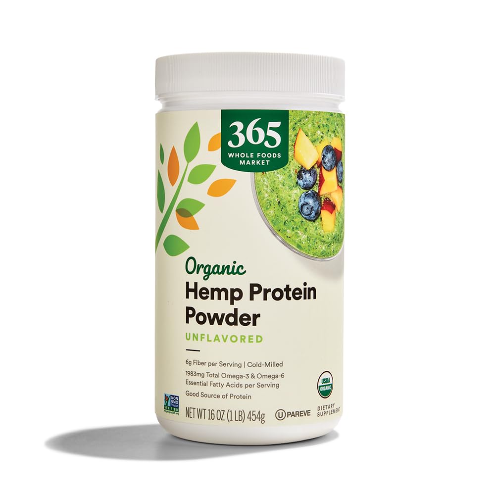 365 by Whole Foods Market, Organik Hemp Protein Toz Unflavored, 16 oz