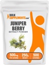 BulkSupplements.com Juniper Berry Ekstraksiyon Toz - Juniperges, Juniper Berry Toz - Gluten Free, 500 mg per Service, 250g (8.8 oz) (Pazar)