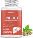 LiverTox - Advanced Liver Detox & Cleanse Formula - βοτανική υποστήριξη ήπατος με γαϊδουράγκαθο γάλακτος, κουρκουμά, Artichoke, δαντελίων, τεύτλων και ψευδαργύρου βοηθά τη λειτουργία του ήπατος & την πέψη 60 Vegan κάψουλες
