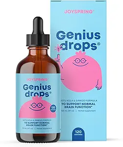 JoySpring Genius Drops - Organic Focus Drops for Kids 
