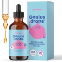 JoySpring Genius Drops - Çocuklar için Organik Focus Drops | Klinik olarak Proven Focus Supplement Helps Çocuklar Okulda Daha İyi performans | Sıvı Herbal Supplement with Ginkgo Biloba (4 fl oz) 120 Servisler