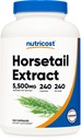 Κάψουλες Εκχύλισης Αλογοουρά Nutricost (5.500 MG Ισοδύναμο ανά υπηρεσία, 240 Services) - Μη ΓΤΟ, Vegan