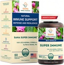 Super Immune – Echinacea Goldenseal Rose HIPS & Vitamin C Capsules for Immune Support and Defense | 60 Capsules | Dr. Marco Sikaffy | Sana Herbal Sc Capsules