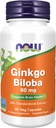 Şimdi Gıdalar Tamamlıyor, Ginkgo Biloba 60 mg,% 24 Standartlaştırılmış Ekstraksiyon, Non-GMO Projesi Doğrulandı, 60 Veg Capsules