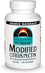 Source Naturals Pectimune, Modified Citrus Pectin, For Cellular Immune Health*, 750 mg - 120 Κάψουλες