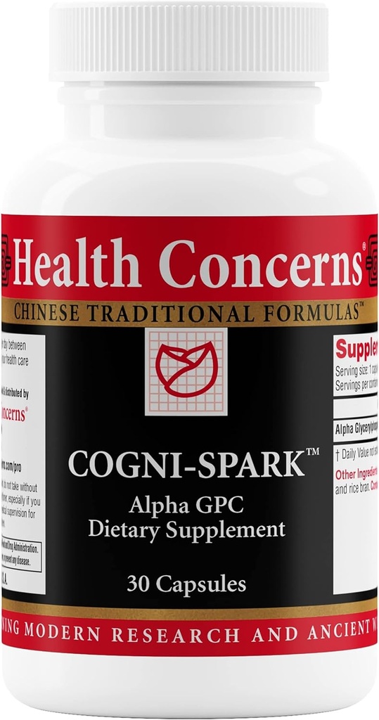 Sağlık Bilişkir-Spark - Memory, Focus ve Spiritty için Beyin Desteği – Alfa-GPC Cognition, Nerve Function & Longevity – Cognitive Health Formula – 30 Capsules