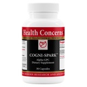 Υγεία Ανησυχίες Cogni-Spark – Εγκεφαλική υποστήριξη για τη μνήμη, εστίαση, και ψυχική σαφήνεια – Alpha-GPC Choline συμπλήρωμα για τη γνώση, λειτουργία νεύρων & μακροζωία – Γνωστική φόρμουλα υγείας – 30 κάψουλες
