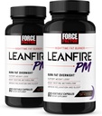 Force Factor LeanFire PM, Kilo Kayıp Pills for Women and Men, Fat Burner ve Overnight Kilo Kayıp Pills to Burn Fat, Boost Metabolism, Melatonin, 60 Kont (Pack of 2)
