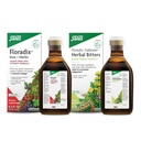Salus Gallexier Herbal Bitters (8.5 oz) & Iron & Herbs (8.5 oz) Sche - Herbal Bitter for Digestive Support* - Sağlıklı Enerji Desteği için Demir Supplement*