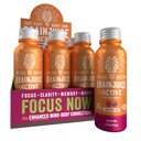 BrainJuice Active Focus & Energy Drink Shots, υποστηρίζει αντοχή, ανάκτηση & σαφήνεια, μη GMO, Χωρίς γλουτένη, Nootropics, Alpha GPC, B Βιταμίνες & Βιολογικό Πράσινο Τσάι, Ρόδι Acai, 2,5 fl oz, 12 Pack